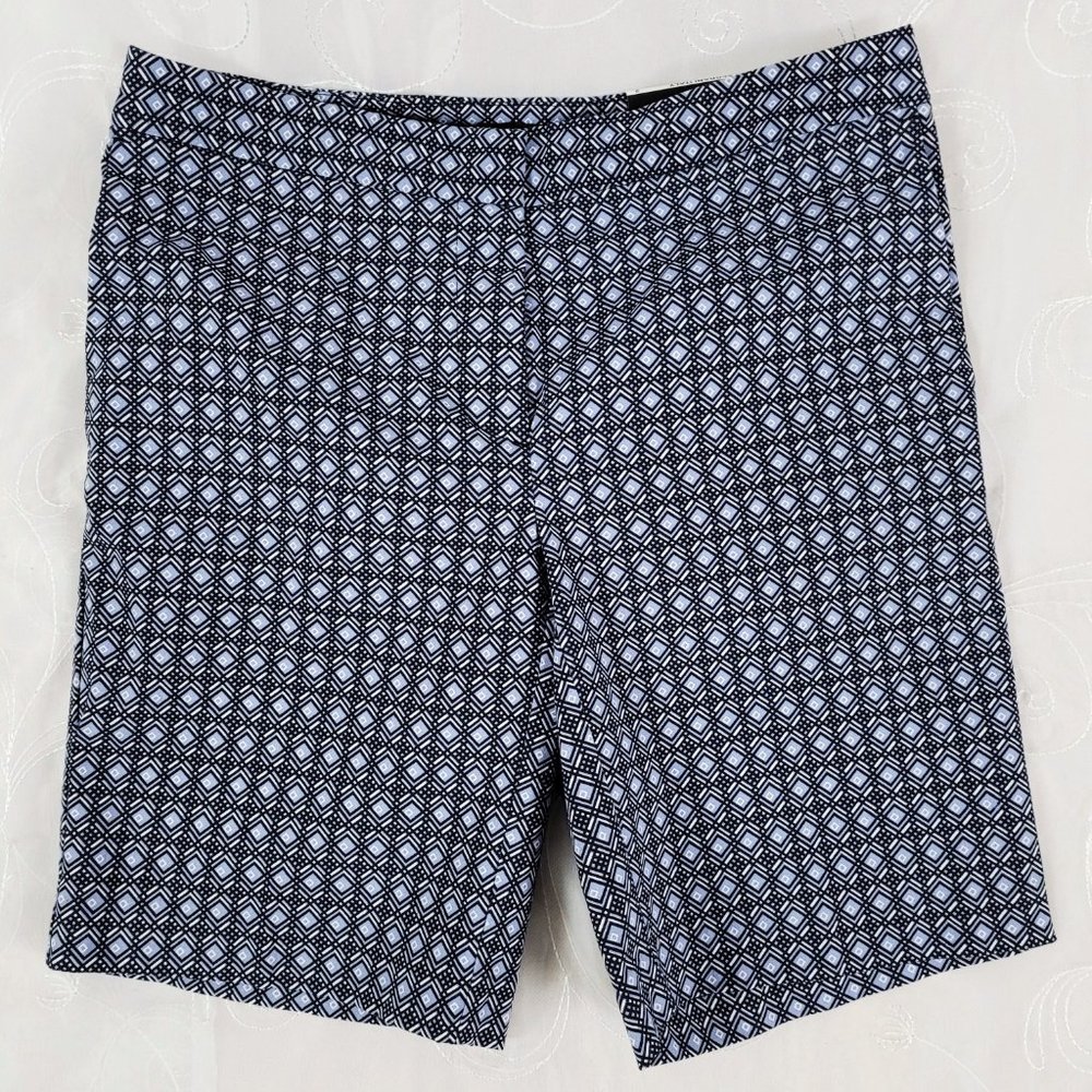 Mario Serrani Sz 2 Bermuda Shorts Comfort Blue - Picture 2 of 7